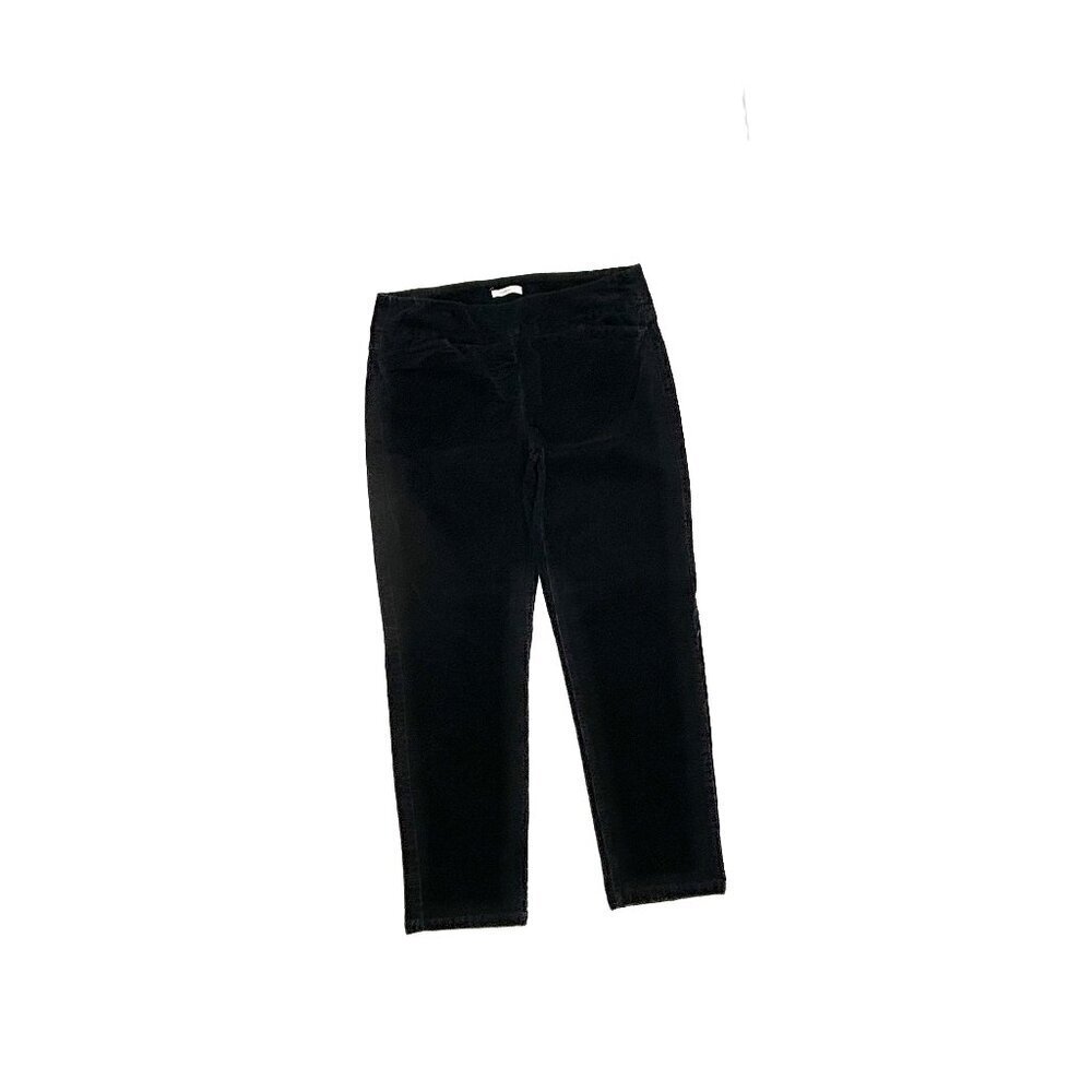 Westbound Pull On Straight Women's size 10P Black Corduroy‎ Pants
